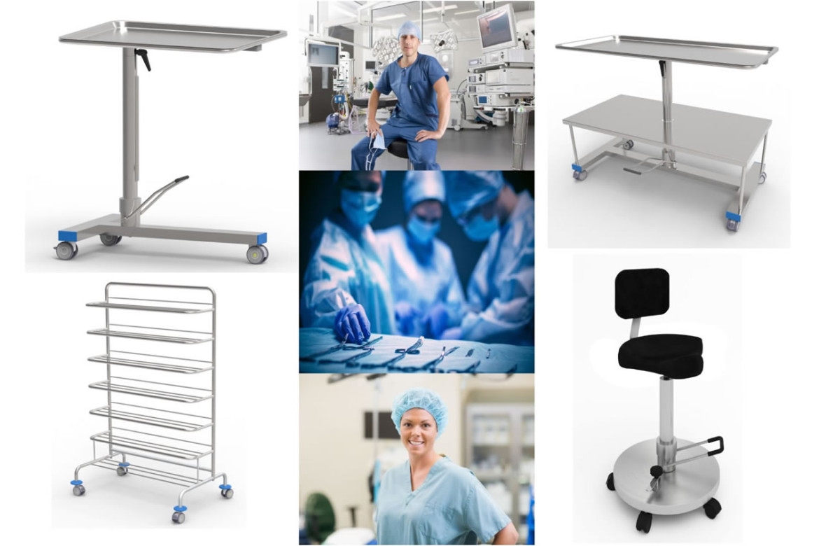 Integrated furniture systems for operating suites - ADEXTE