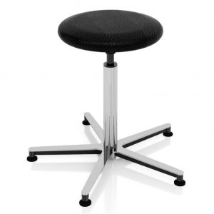 Examination room stool screw elevation art 108320 with round seat