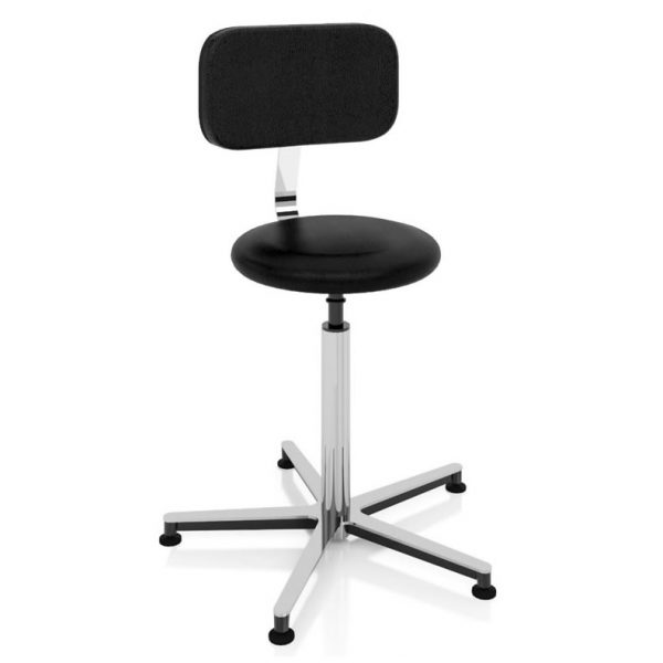 Examination room stools with backrest and round seat art 108322